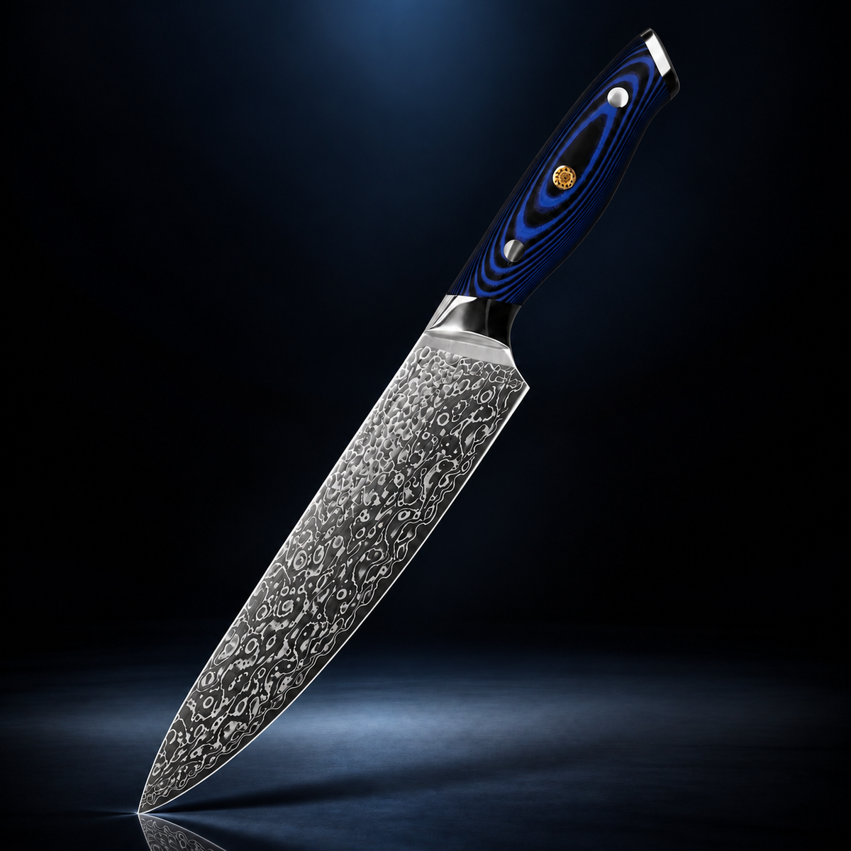 Soruken Sumi Damascus Chef Knife – G10 Handle