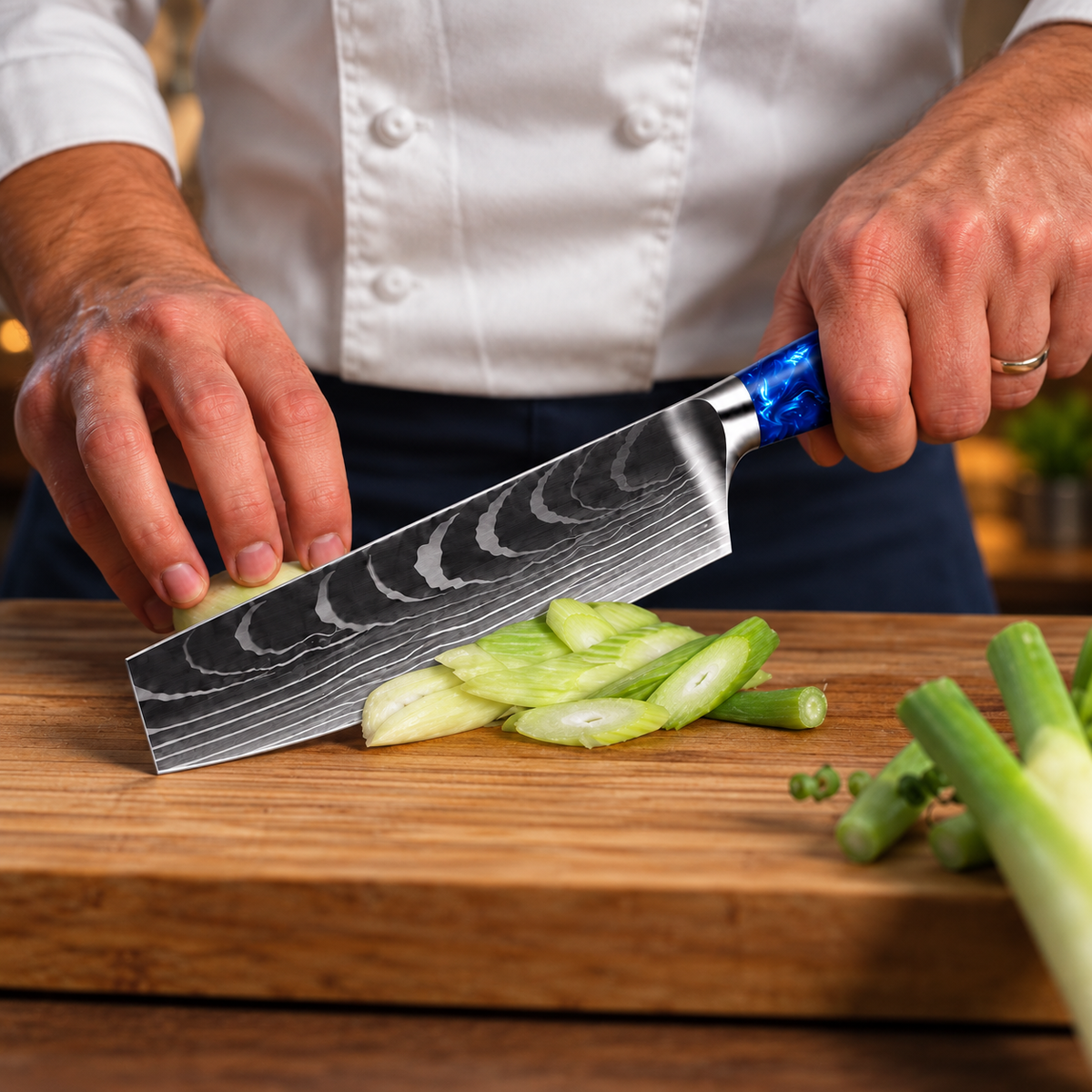 Soruken Sumi Damascus Kitchen Cleaver – G10 Handle